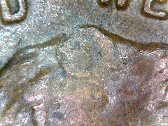 1958-D-LWC--Struck-Through-Error---Lamination-Error---Die-Chip-Error